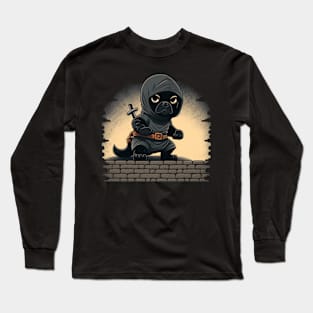 Stealthy Ninja Doggo Long Sleeve T-Shirt